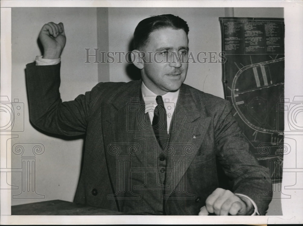 1938 Press Photo Lieut. James C. Smith Drunk charges - Historic Images