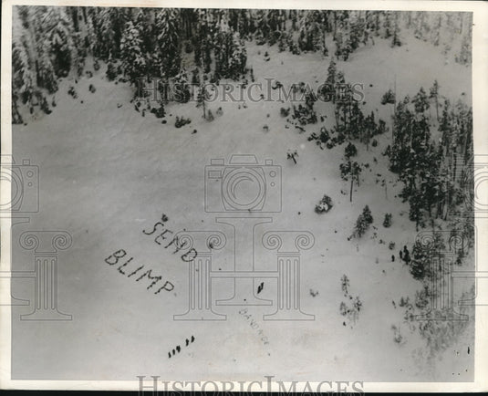 1943 Press Photo Coast Guardsmen Were Searching Stretch Of Wilderness For - Historic Images