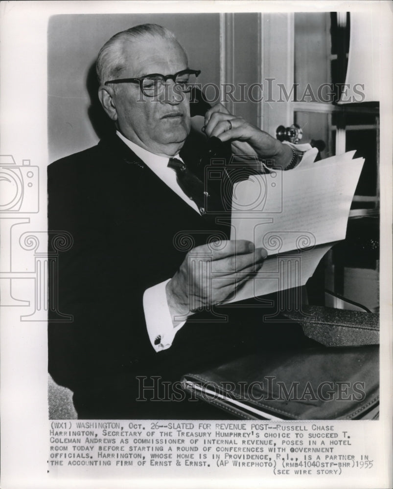 1955 Russell Chase Harrington Secretary Of The Treasury - Historic Images