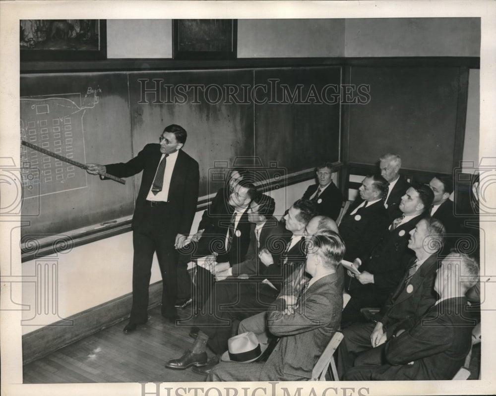 1940 Press Photo School Janitors of Columbia university undergoes training - Historic Images