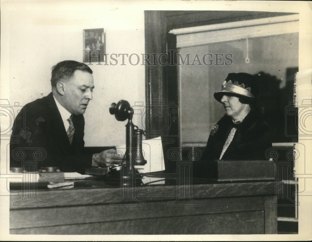 1927 Press Photo Mrs Bertha Johnson Married Teacher Women Not Barred Due Marriag - Historic Images
