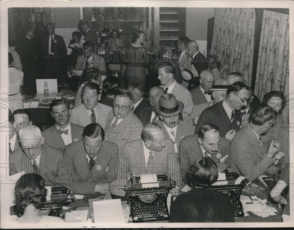 1936 Press Photo Mayflower Hotel Washington DC World Power Conference Attendees-Historic Images