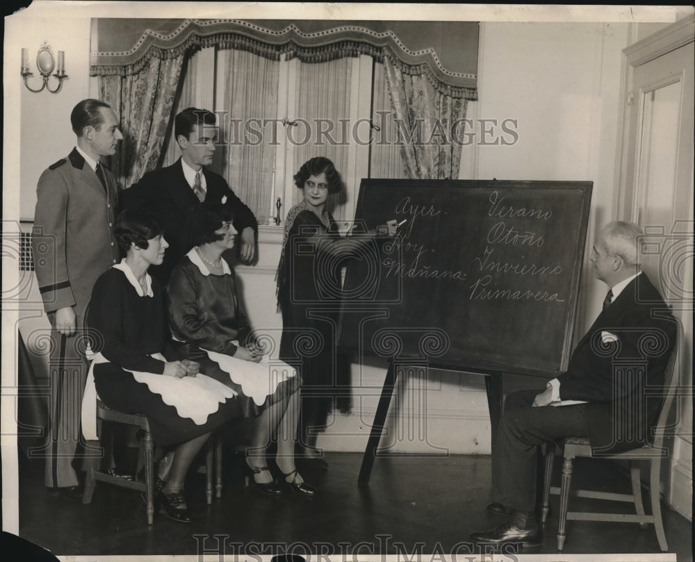 1929 Press Photo Mayflower Hotel in Washington DC Hired Maria Z De Arias Teach-Historic Images