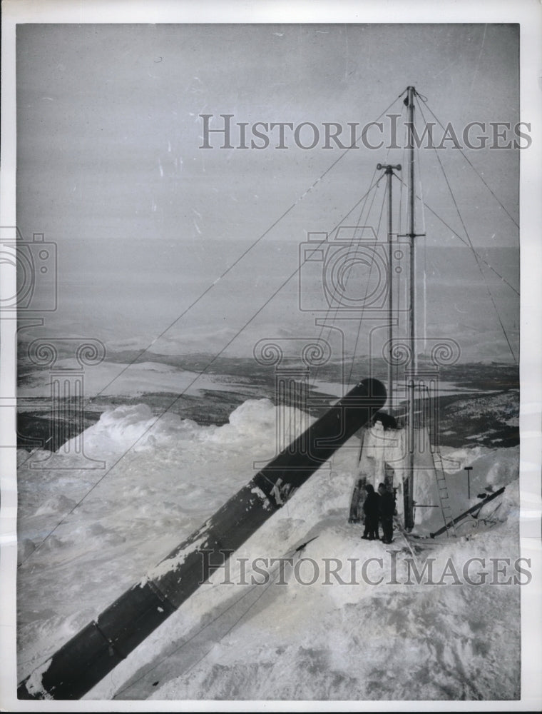 1962 Press Photo Plastic TV Tower to relay TV Showa in Norway - Historic Images