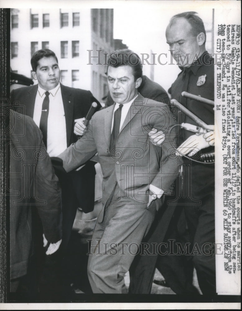 1961 Andre Porumbeanu convicted for 30 days in jail in New York - Historic Images
