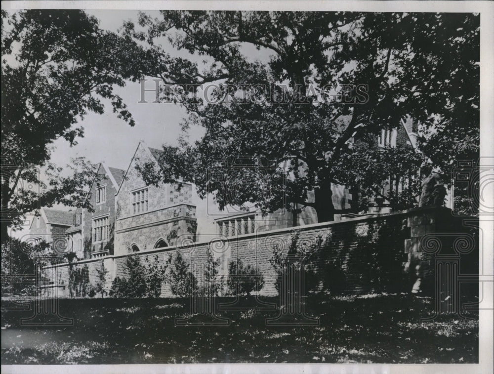 1934 Press Photo Salisbury House Estate of Mr. and Mrs. Carl Weeks at Des Moines - Historic Images