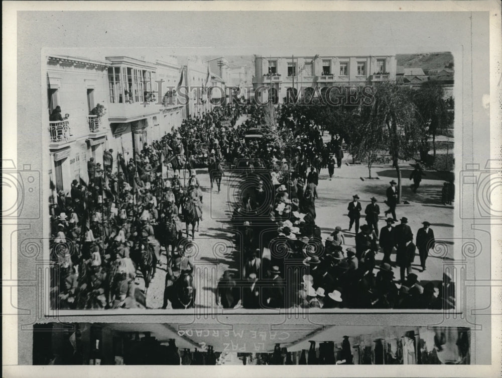 1928 Press PhotoArrival of Pres. H. Siles in La Paz, Bolivia - Historic Images