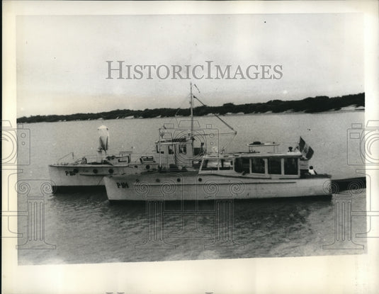 1941 Press Photo Peruvian Patrol Boats Guard Maritime Border With Ecuador - Historic Images