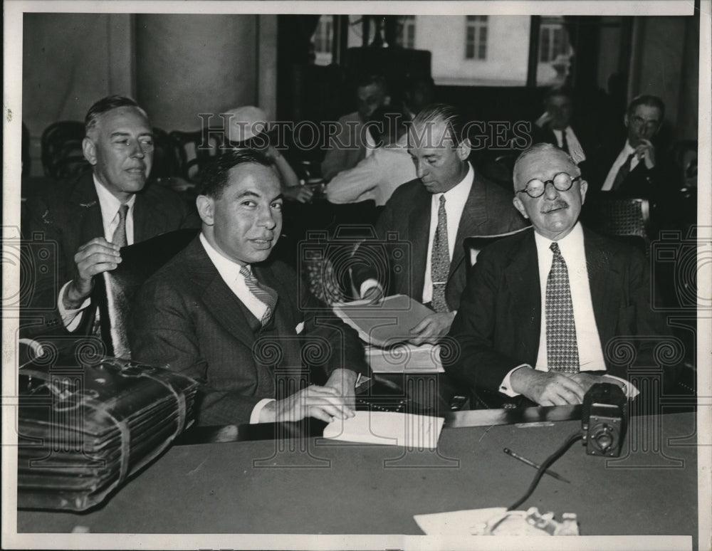 1933 Press Photo Benajamin J. Buttenweiser, Percy Steward, Carl De Gersdorff - Historic Images