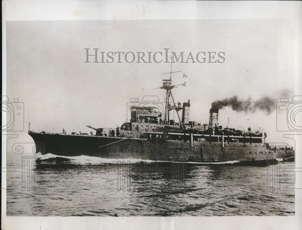1934 Press Photo Japanese Submarine Tender Ship "Jingel"-Historic Images