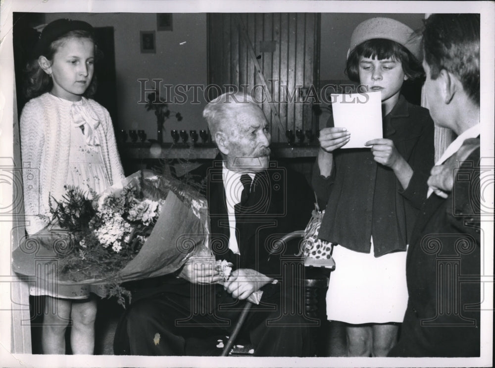 1952 Rene Foucteau Celebrating 100th Birthday of France - Historic Images