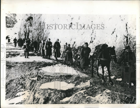 1943 Press Photo Fierce Band of Bolshevists Terrorizing Bosnia Citizens - Historic Images