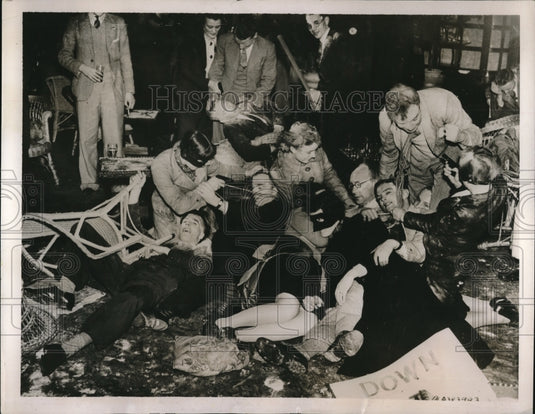 1937 Spinsters Raid Bachelors Club Ilfracombe, Devon, England - Historic Images
