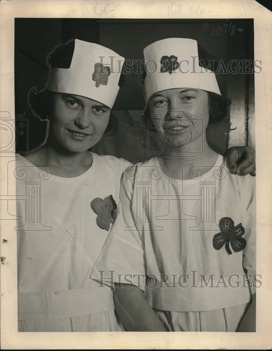 1922 Press Photo Beulah Rodgers & Katherine Bolibaught Win Canning Contest - Historic Images