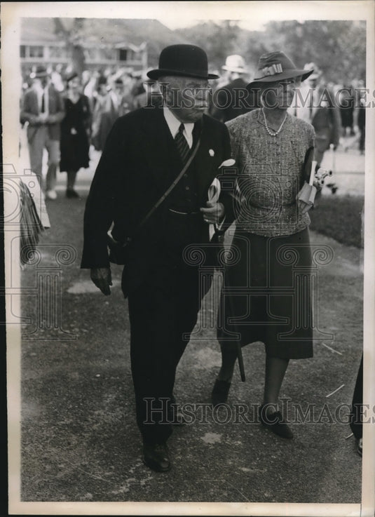1938 Press Photo 5th Running Foxcatcher National Cup Steeplechase Mr & Mrs Starr - Historic Images
