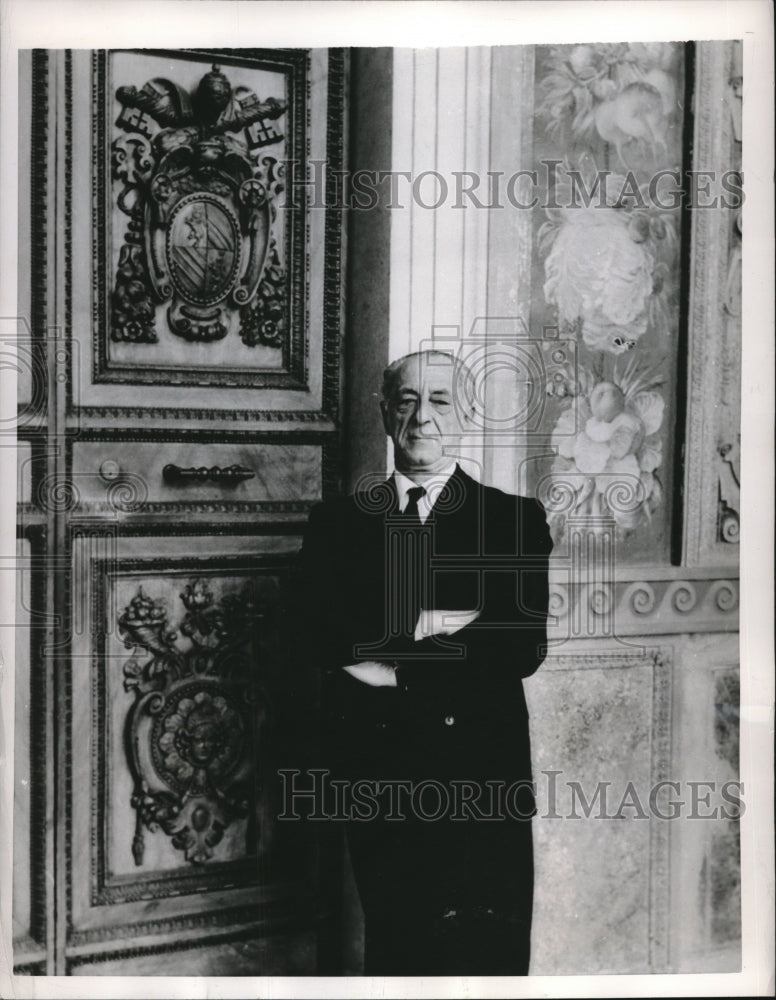 1952 Press Photo Prince Sigmundo Chigi Albani Della Rovere is New Marshall-Historic Images