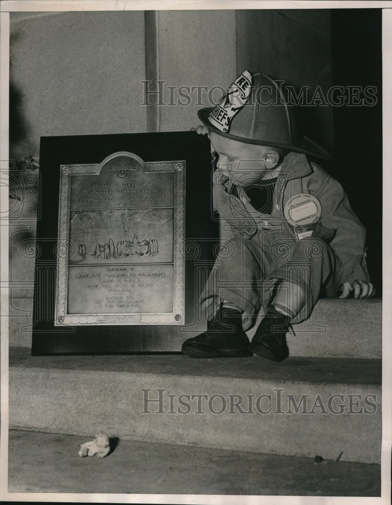 1940 Press Photo three year old Donald Boyton Winner Contest - Historic Images