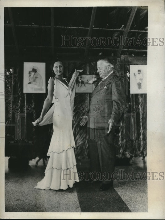 1932 Duke of Manchester & Mrs Irving Fisher Chicago Radio Artist - Historic Images