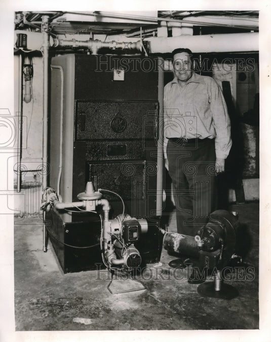 1952 Joe McCarthy Red Sox Manager Doomsday Prepper In Basement - Historic Images