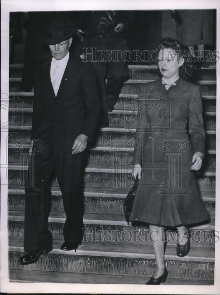 1944 Pauline Frederick Contributed To Delinquency Of Minors With Dad - Historic Images