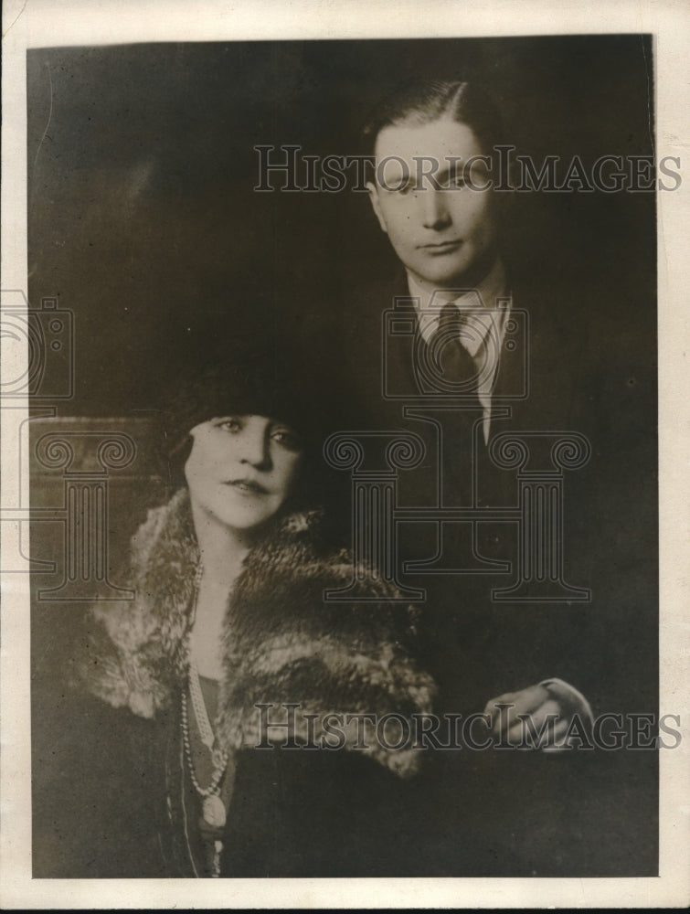 1923 Press Photo Tom and Elizabeth Fae Furness in messy divorce - Historic Images