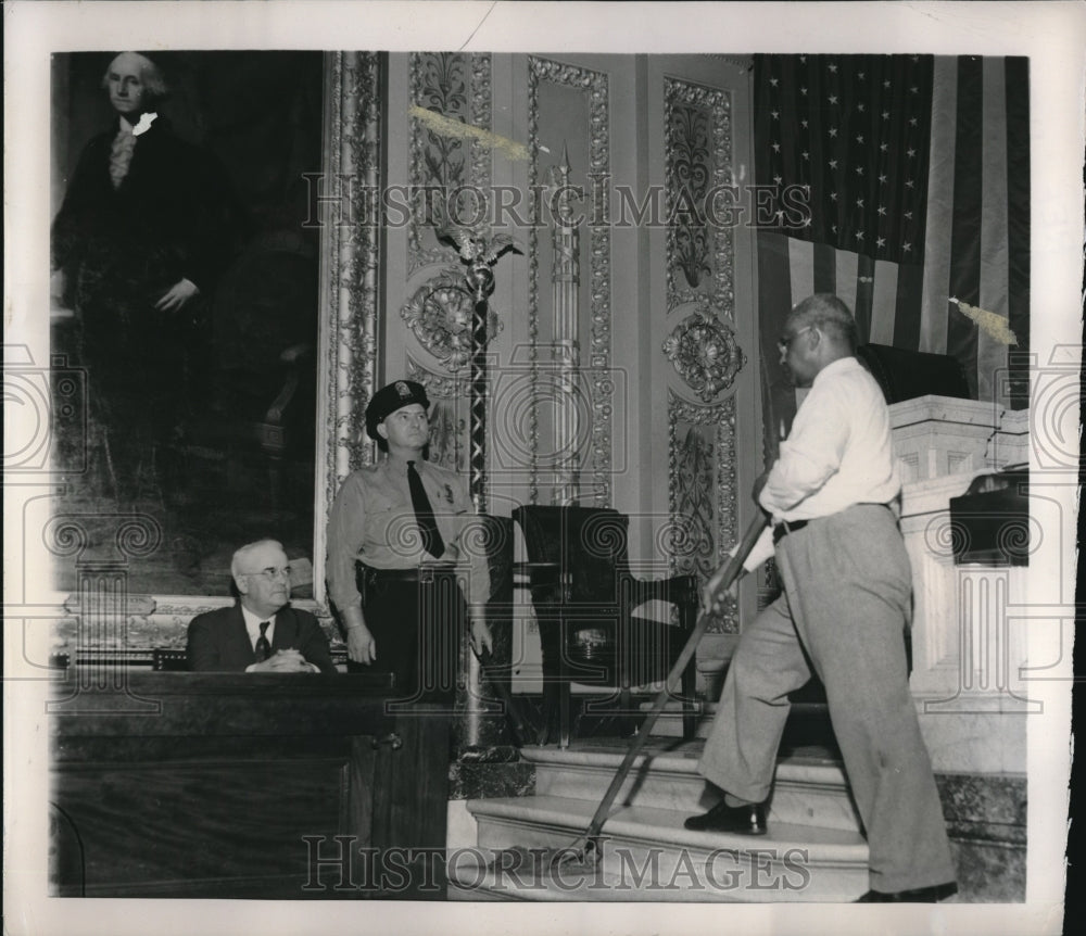 1948 John Wilhelm &amp; James Hart Guard House Mace, James Gibson Cleans - Historic Images