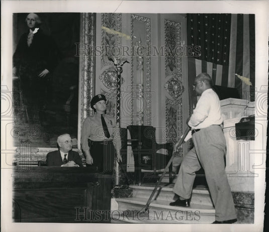 1948 John Wilhelm & James Hart Guard House Mace, James Gibson Cleans - Historic Images