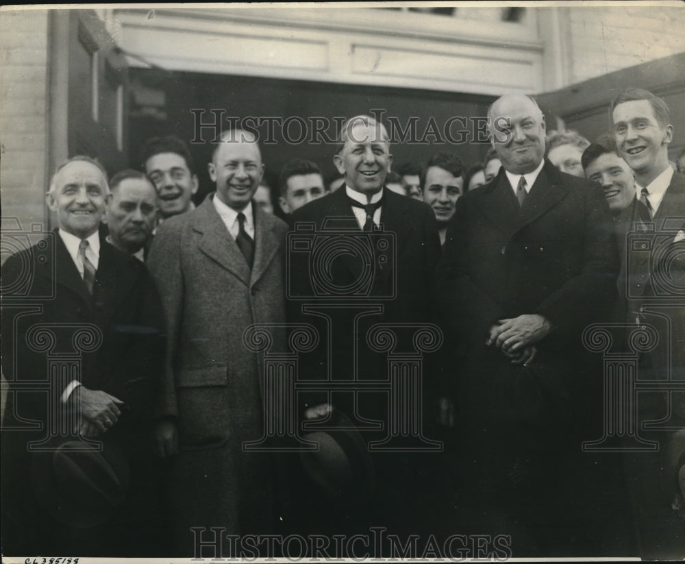 1937 Press Photo James Farley Postmaster And DNC Chair With Carolina Supporters - Historic Images