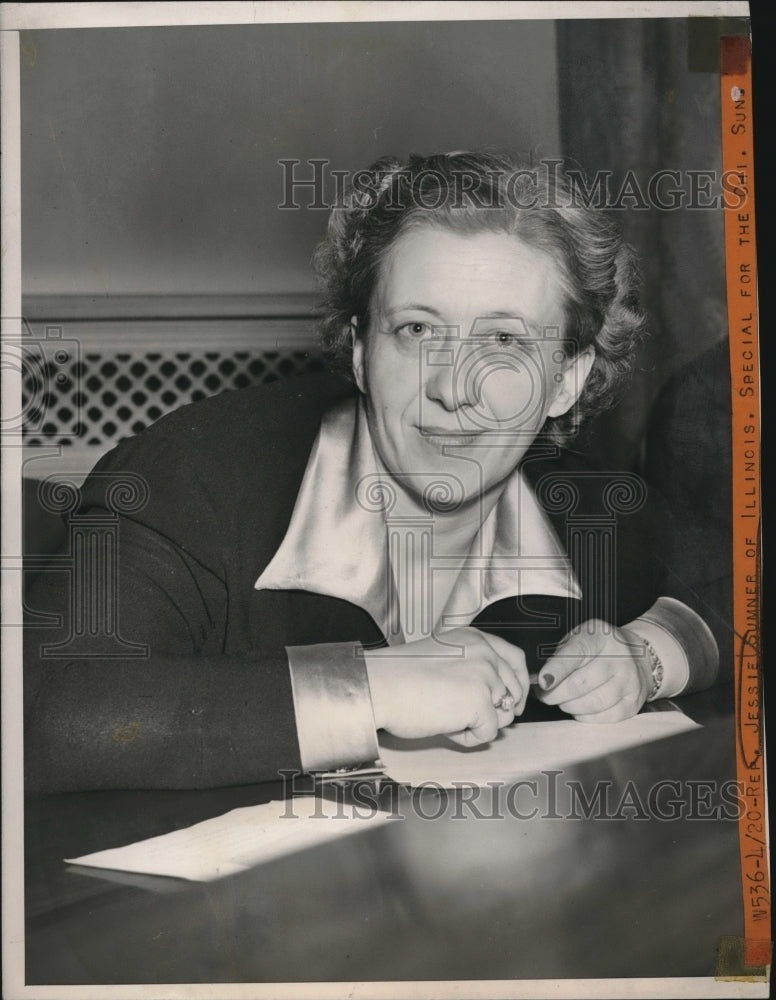 1944 Press Photo Jessie Sumner of Illinois - Historic Images