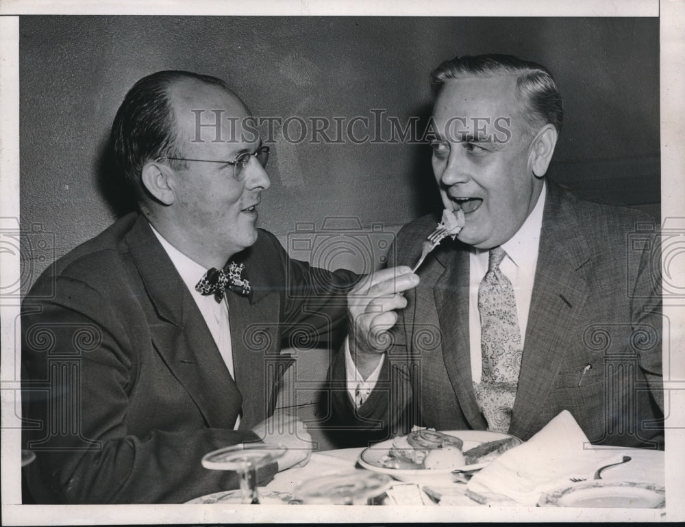 1946 Senator Wiley Sad About Meat Shortage In Senate Restaurant - Historic Images