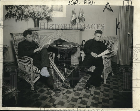 1919 Chateau Thierry Club, Cecil Wilson of Marines & James McGann - Historic Images