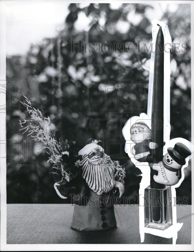 1978 Press Photo Funny Looking Christmas Decorations At Cleveland Garden Center - Historic Images