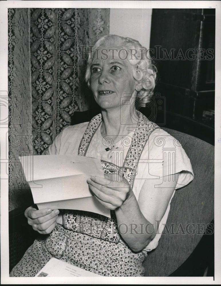 1940 Press Photo Rose Close Bahnett Lunched At Wendell Willkie Family Table - Historic Images