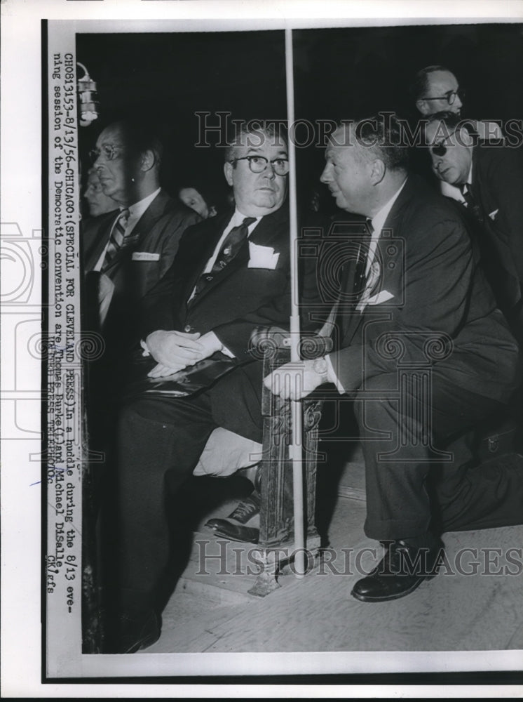 1956 Press Photo Thomas Burke & Michael DiSalle at Democratic Convention - Historic Images