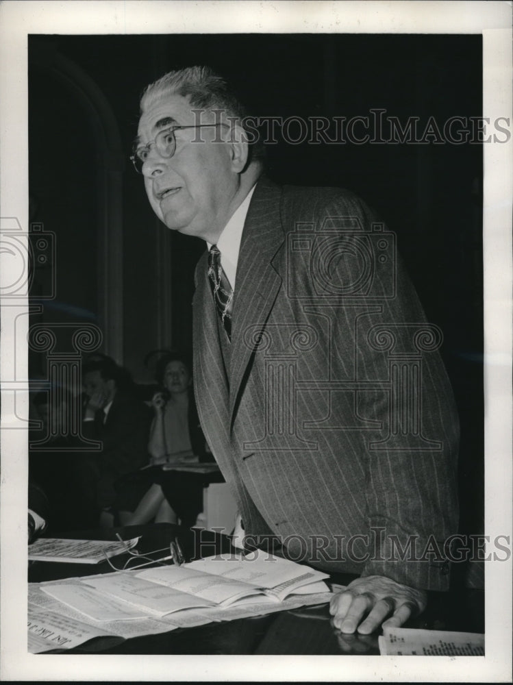 1942 Press Photo James Creashan President of Bay Ridge Tax Payments Assoc - Historic Images