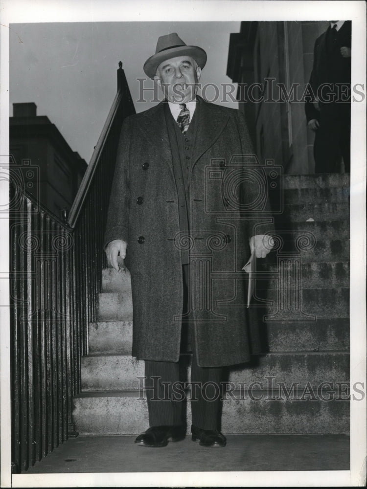 1942 Press Photo Senator Joseph Guffey Testified At G.S. Viereck Trial - Historic Images