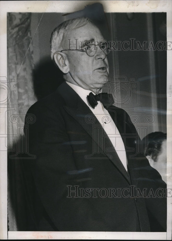 1941 Navy Admiral Will Standley Speaks At Union Now Dinner Yale Club - Historic Images