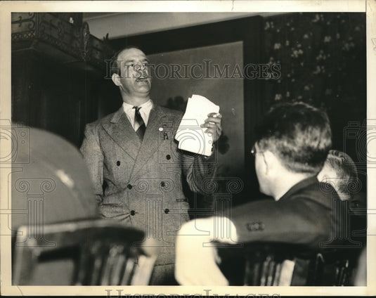 1937 Joseph Durran of Maritime Union Addresses C.I.O - Historic Images