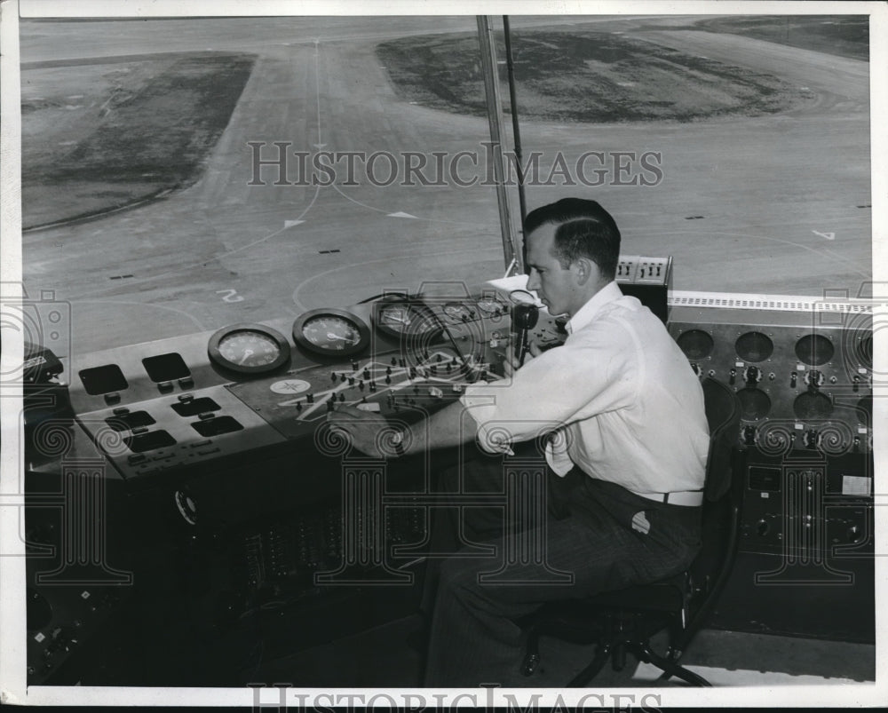 1941 Victor Kayne Chief Operator in Control Tower - Historic Images