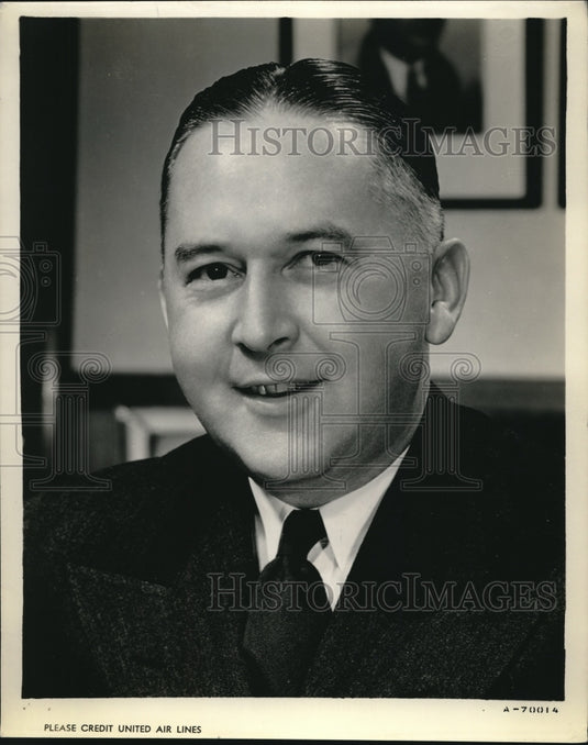 1944 Press Photo WA Pauusont President of United Air Lines - Historic Images
