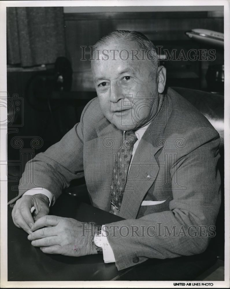 1961 Press Photo William A Patterson President of United Air Lines - Historic Images