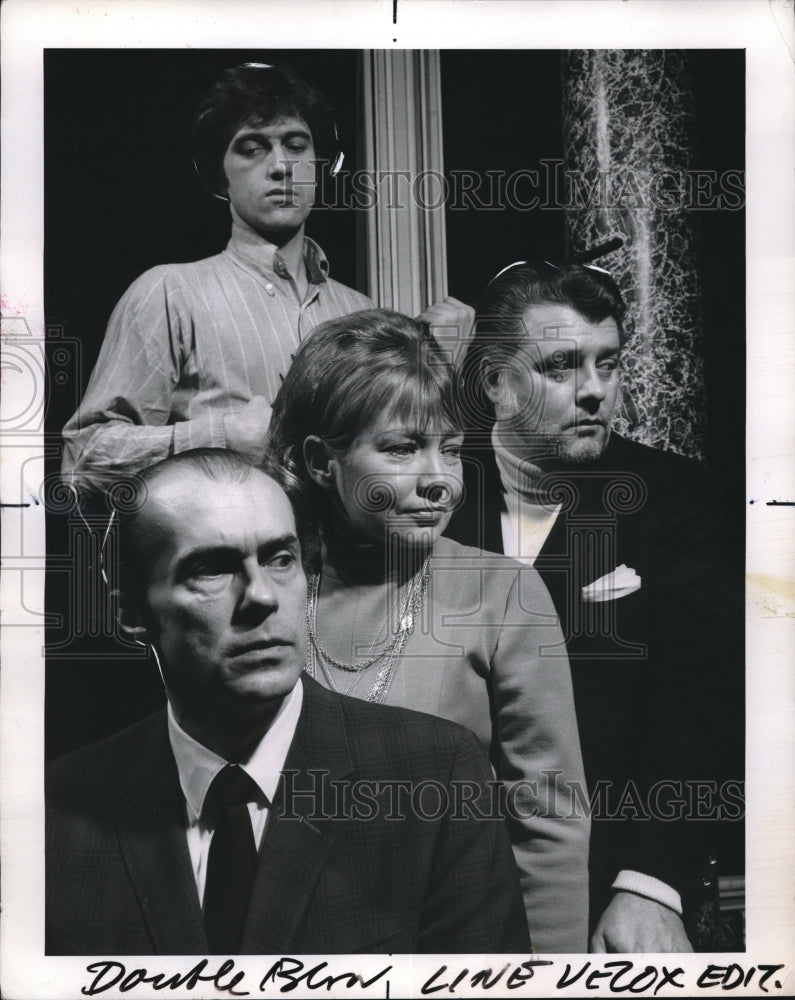 1970 Press Photo Richard Halverson, Cleo Holladay, Richard Oberlin &amp; Nick Devlin - Historic Images