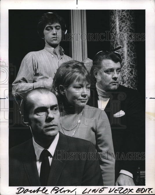 1970 Press Photo Richard Halverson, Cleo Holladay, Richard Oberlin & Nick Devlin - Historic Images