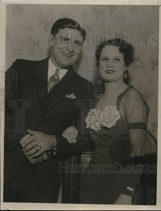 1933 Press Photo Ben Chapman & his wife at Nashville, Tenn-Historic Images