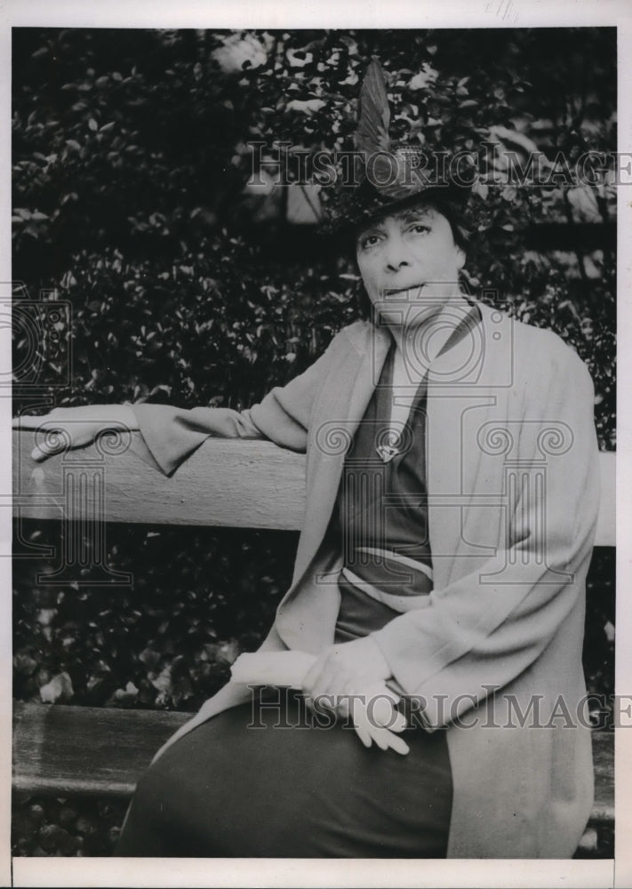 1938 Press Photo Miss Virginia Gildersleeve Head if Barnard College in Paris - Historic Images