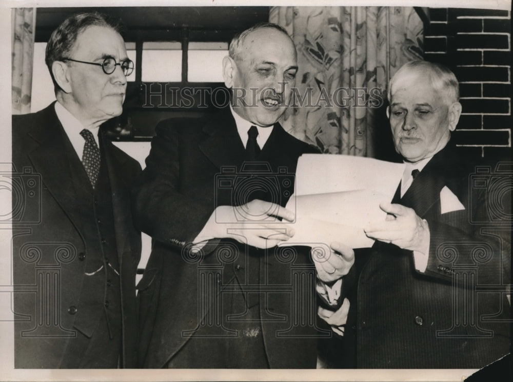 1939 Bishop herbert Welch, Bishop Otto Melee Senior Bishop Edwin - Historic Images