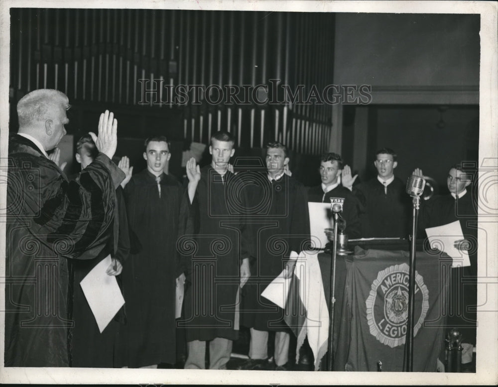 1948 Press Photo Zimmerman, Ronald Meyers, William Wilks Hamilton, Fred Zerull-Historic Images