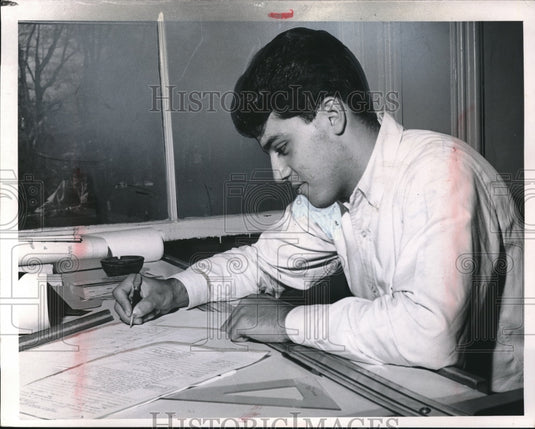 1964 John Aneen student of Harvey High School in Painesville - Historic Images