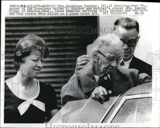1970 Press Photo UAW P resident Walter P. Ruether died plane crash with 4 others - Historic Images