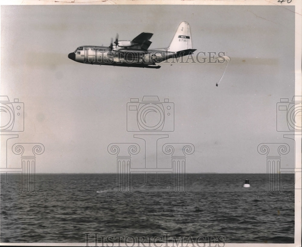  C-130 Hercules makes a practice Gulf of Mexico drop - Historic Images